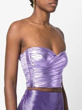 Forte Forte Taffeta Strapless Crop Top 2 XS-Medium